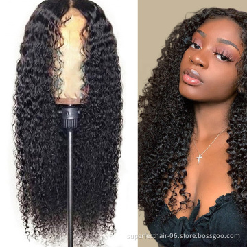 13*4 HD Lace 150% Density For Black Women  100% Brazilian Virgin Human Hair Curly Lace  Wig